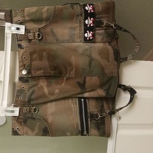 Tripp NYC camo print mini skirt